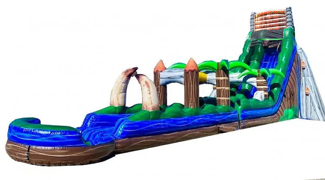 25ft Jurassic Rush Waterslide Combo (58+59) 25ft Jurassic Rush Waterslide Combo (58+59)