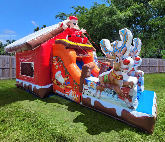 Santa's Christmas Bounce House Combo Santa's Christmas Bounce House Combo