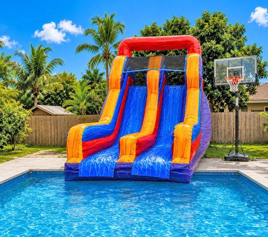 16Ft Xtreme Double-Lane Slide for Pools (#69)